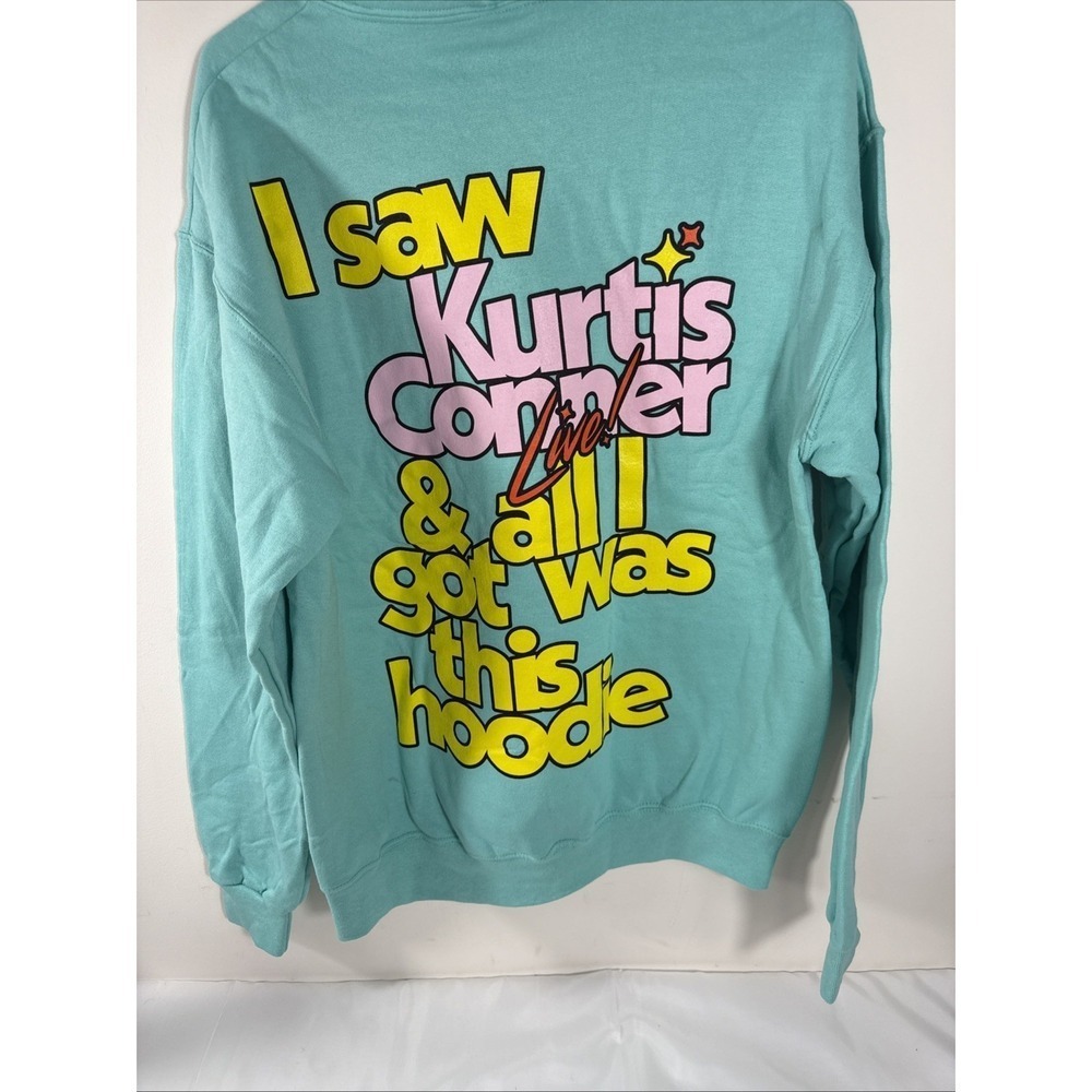 Kurtistown Kurtis Conner Live Comedy YouTube Podcast Aqua Teal Hoodie Size M